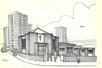 An artist's impression of Strathmore Avenue church [MB2444]